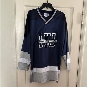 Howard University Navy Blue and Gray Jersey